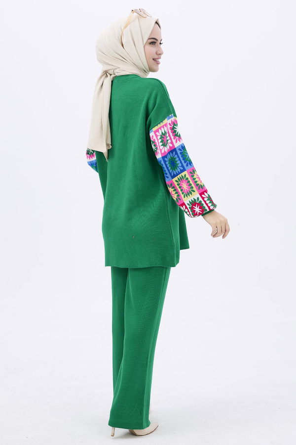 Triko Tunik Pantolon Yeşil - 21833