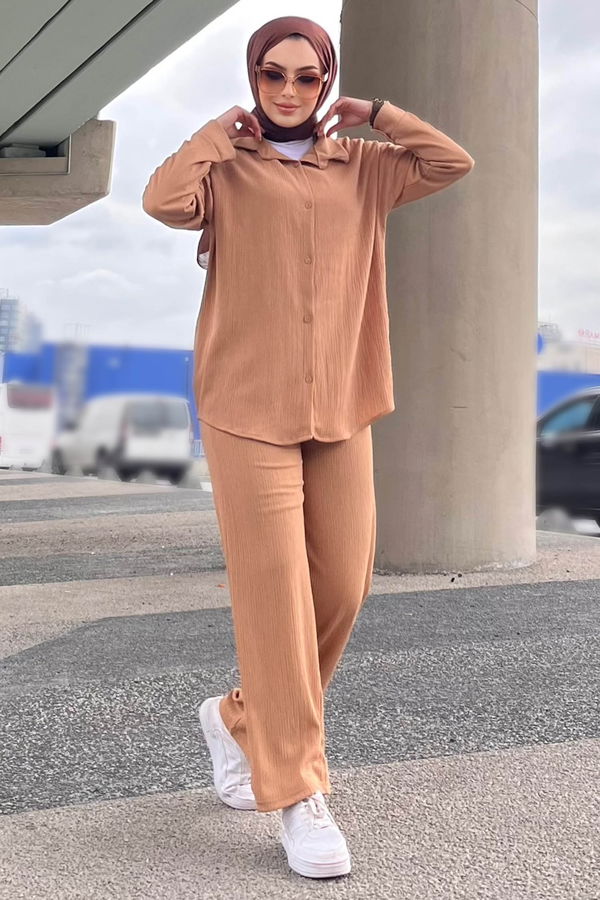 Tunik+Pantolon Vizon - 21852 VİZON