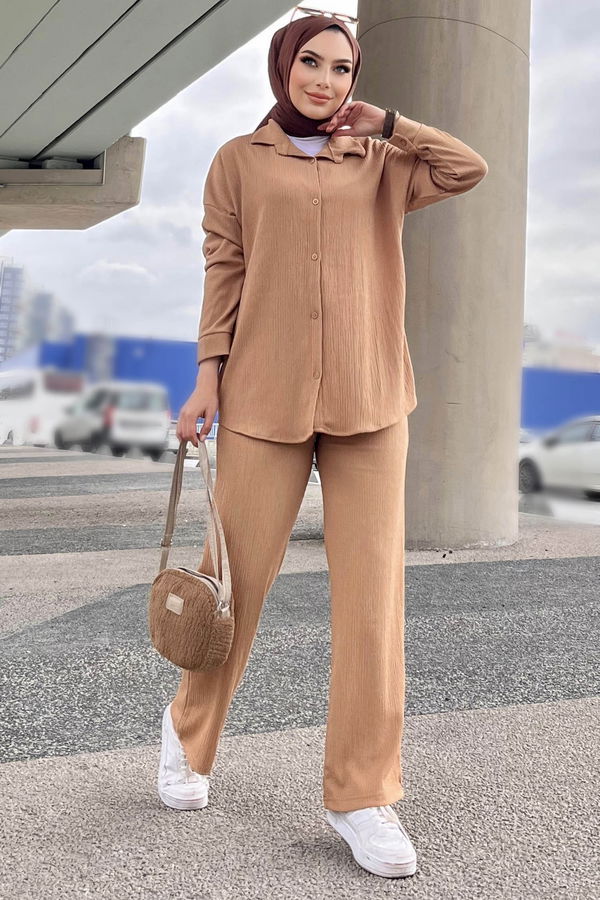 Tunik+Pantolon Vizon - 21852 VİZON
