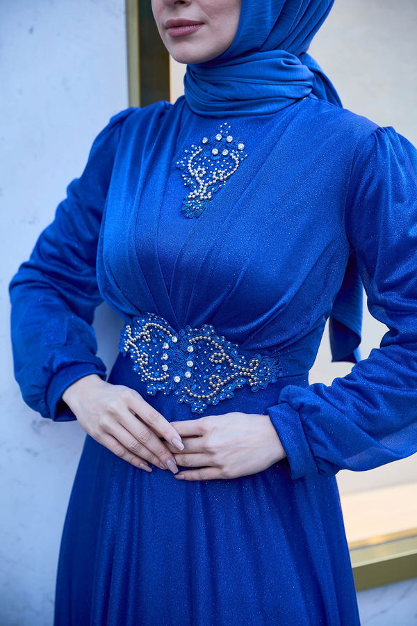 Abiye Mavi - 11365