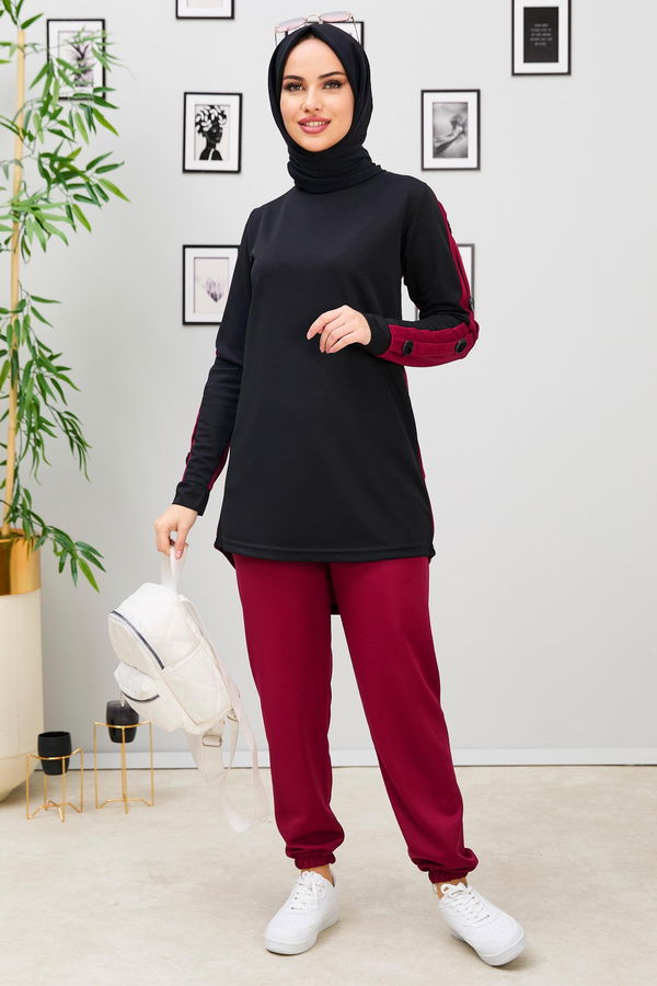 Tunik Pantolon Bordo - 11309