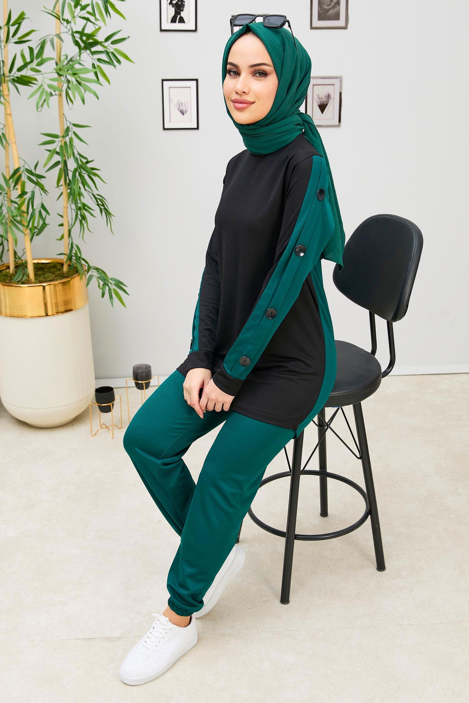 Tunik Pantolon Yeşil - 11309