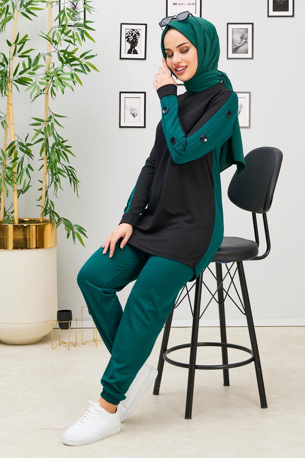 Tunik Pantolon Yeşil - 11309
