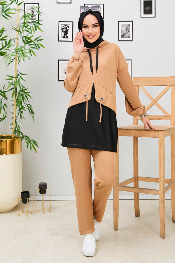 Tunik+Pantolon Vizon - 11181