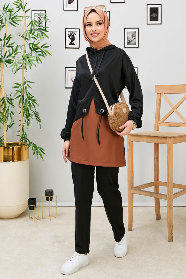 Tunik+Pantolon Siyah - 11181 SİYAH