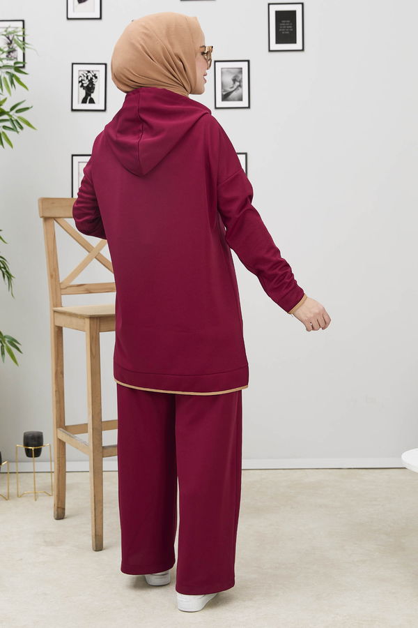 Tunik Pantolon Bordo - 11307