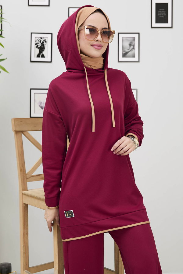 Tunik Pantolon Bordo - 11307