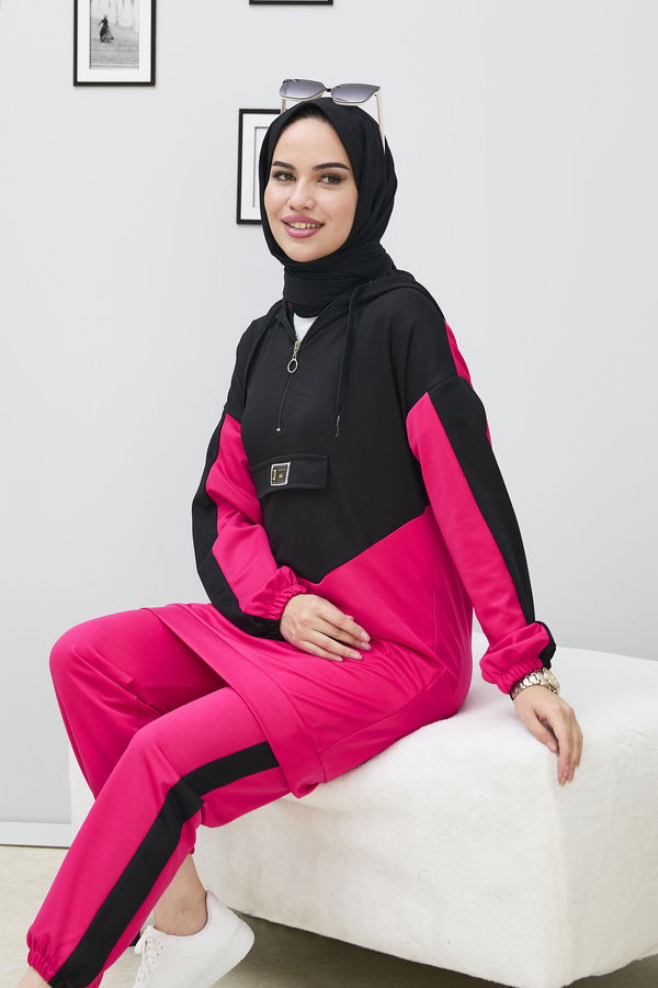 Tunik Pantolon Fuşya - 11308