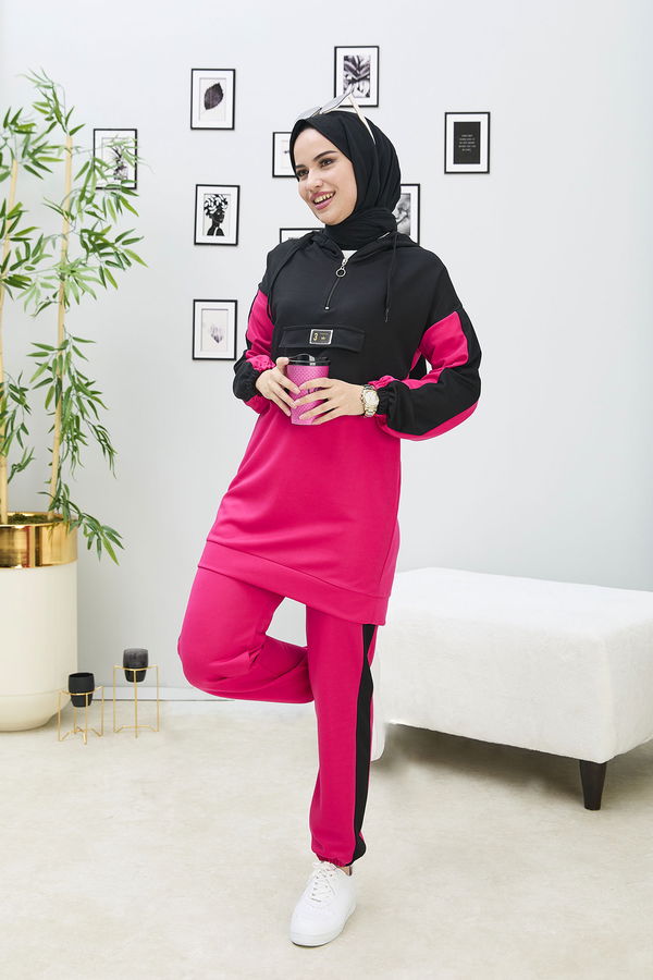 Tunik Pantolon Fuşya - 11308