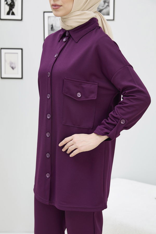 Tunik Pantolon Mor - 11337