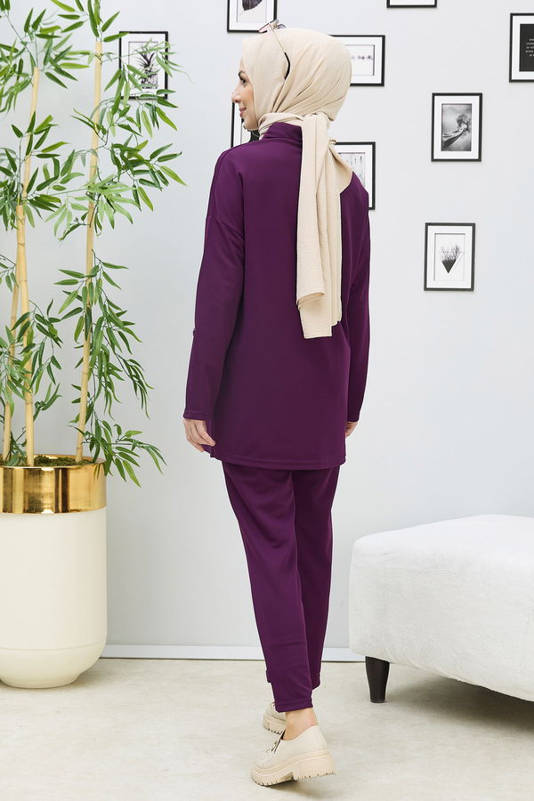 Tunik Pantolon Mor - 11337