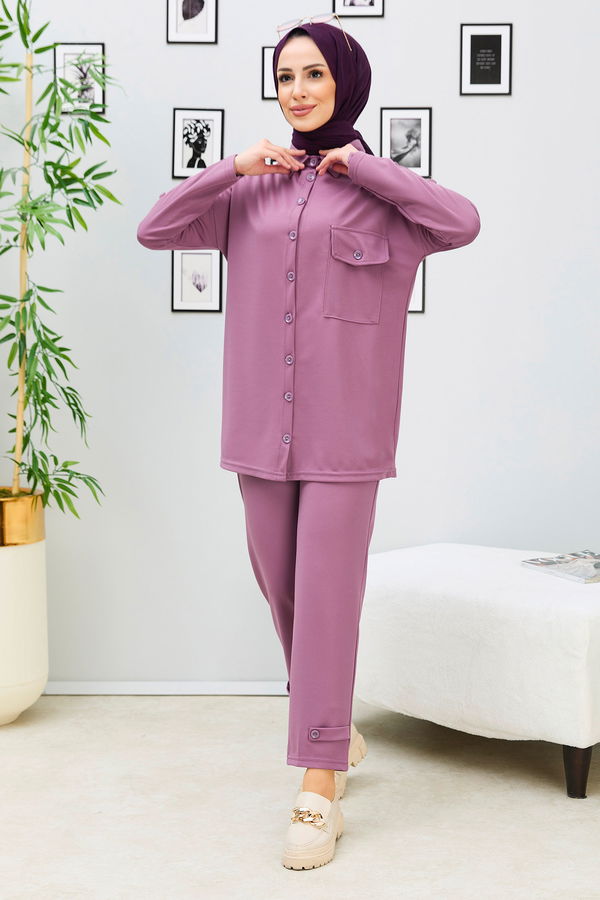 Tunik Pantolon Lila - 11337