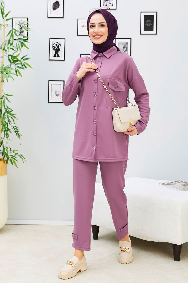 Tunik Pantolon Lila - 11337