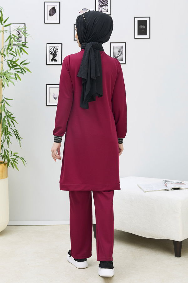 Tunik Pantolon Bordo - 11352 BORDO