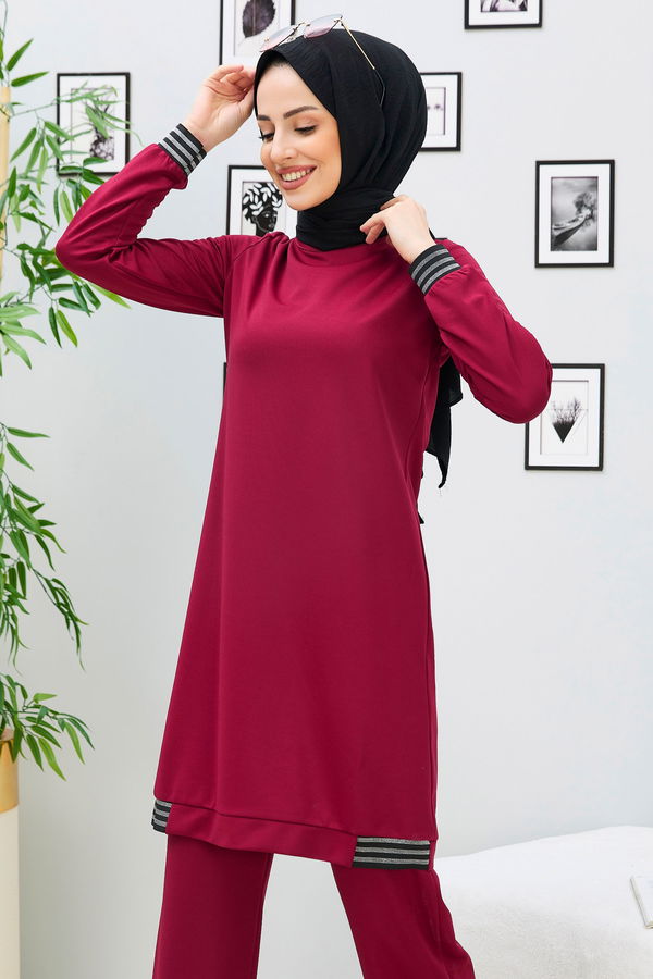 Tunik Pantolon Bordo - 11352 BORDO