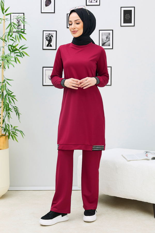 Tunik Pantolon Bordo - 11352 BORDO