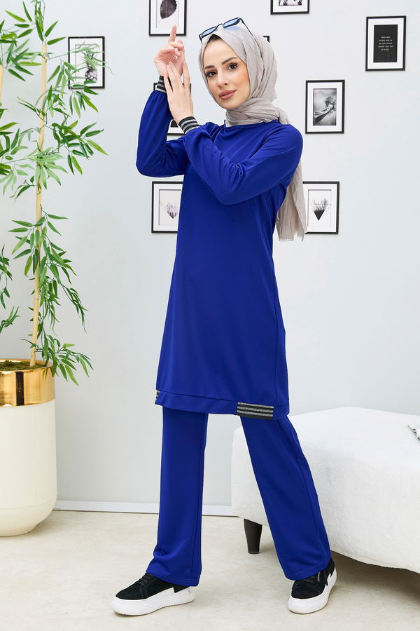 Tunik Pantolon Mavi - 11352