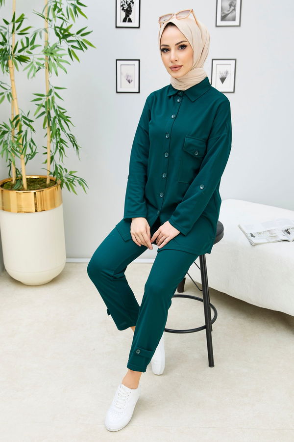 Tunik Pantolon Yeşil - 11337