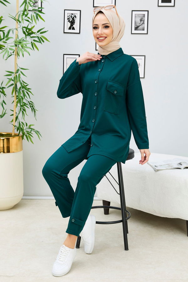 Tunik Pantolon Yeşil - 11337