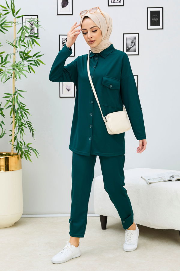 Tunik Pantolon Yeşil - 11337