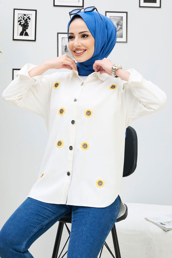 Gömlek Ekru - 21903
