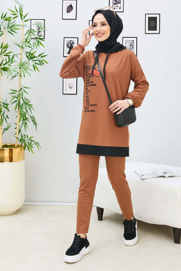 Tunik Pantolon Taba - 11305 TABA