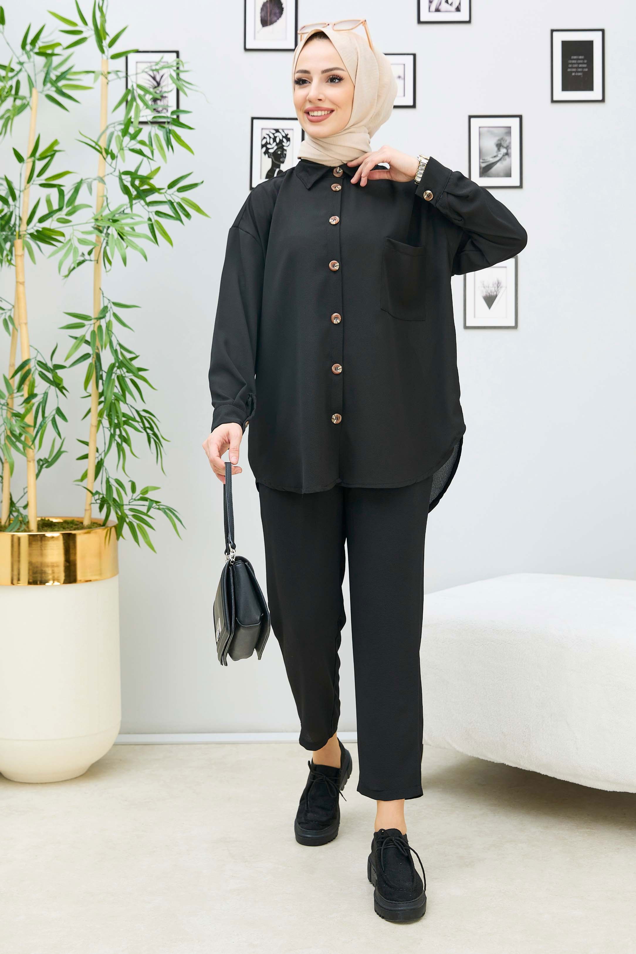 Tunik Pantolon Siyah - 11304 SİYAH