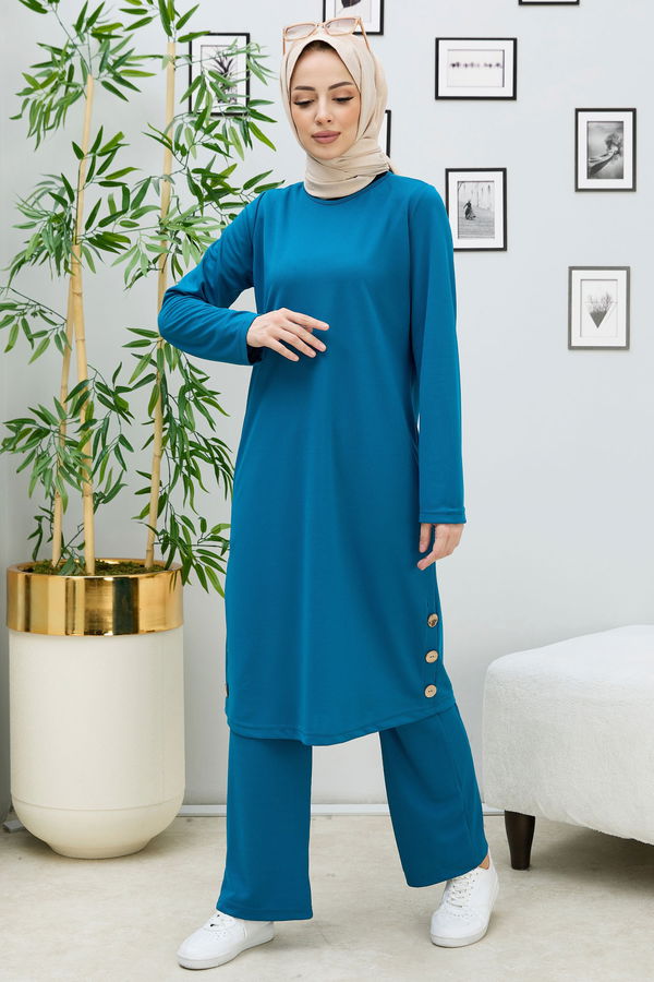 Tunik+Pantolon Mavi - 11326