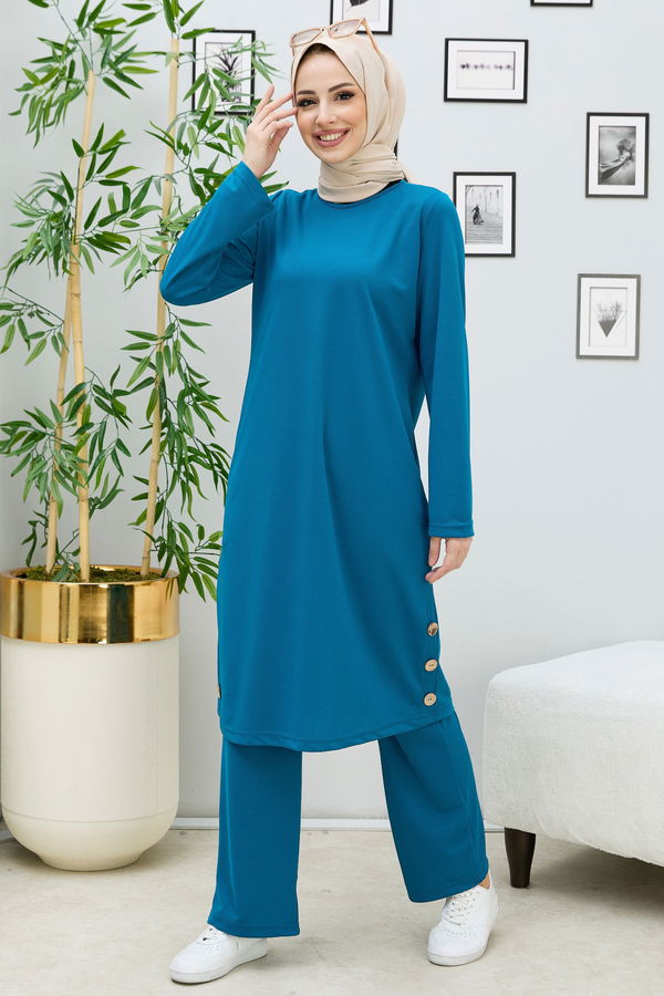 Tunik+Pantolon Mavi - 11326