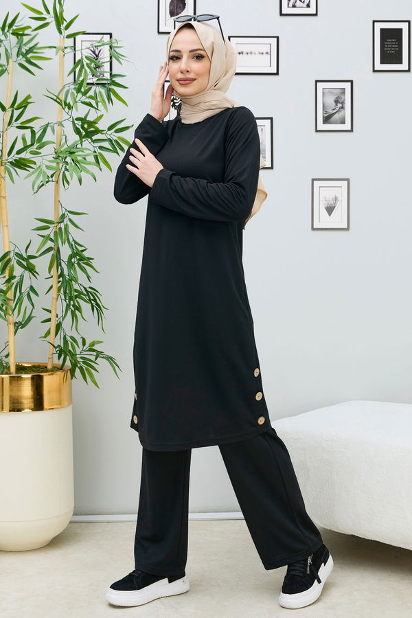 Tunik+Pantolon Siyah - 11326