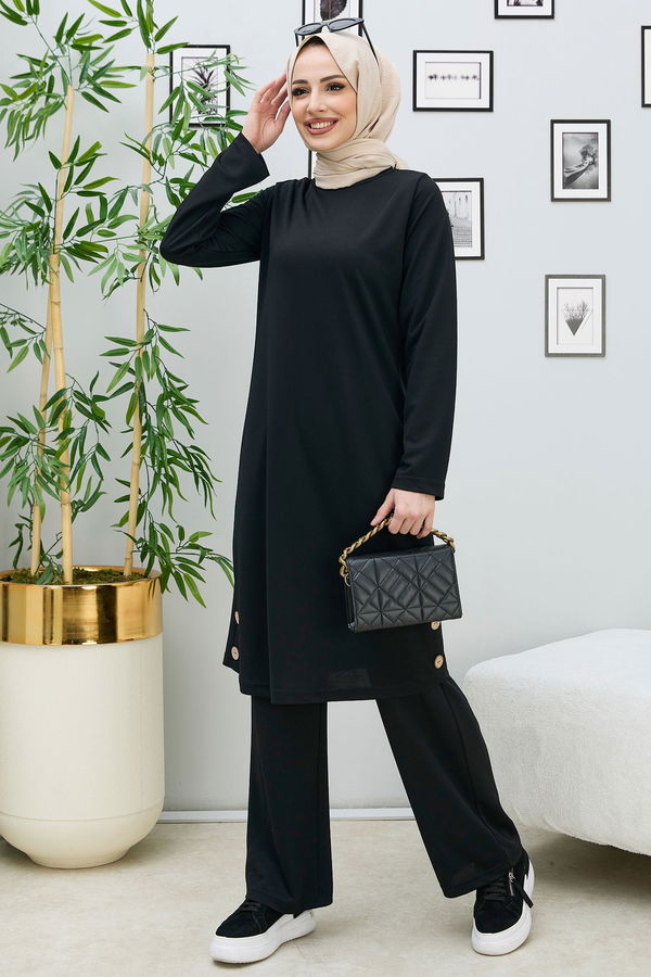 Tunik+Pantolon Siyah - 11326
