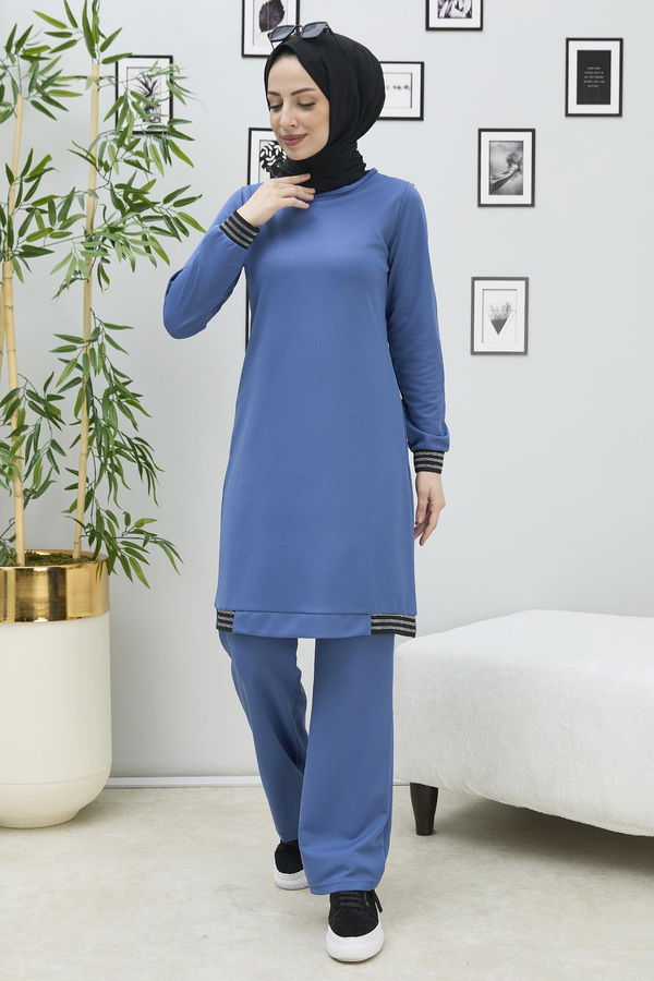 Tunik Pantolon Mavi - 11352