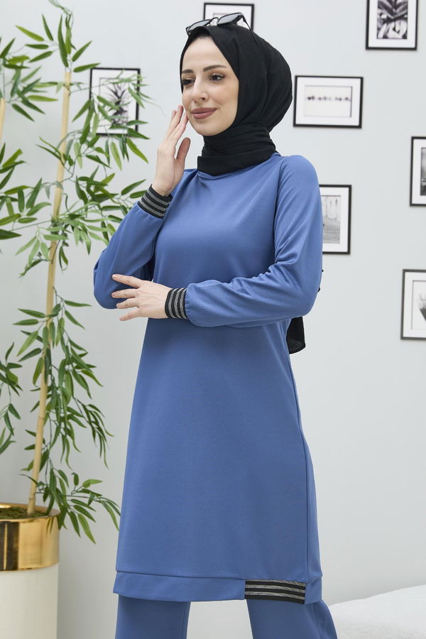 Tunik Pantolon Mavi - 11352