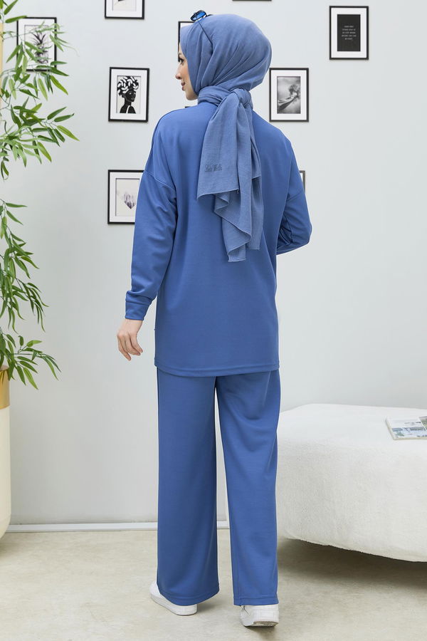 Tunik Pantolon Mavi - 11334