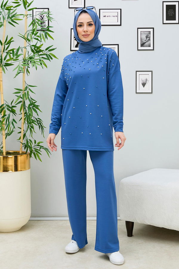 Tunik Pantolon Mavi - 11334