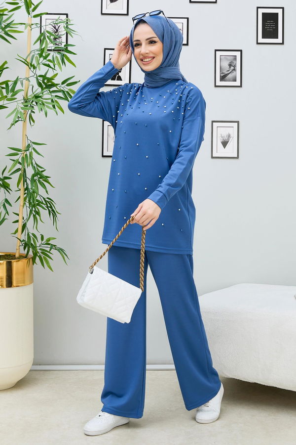 Tunik Pantolon Mavi - 11334