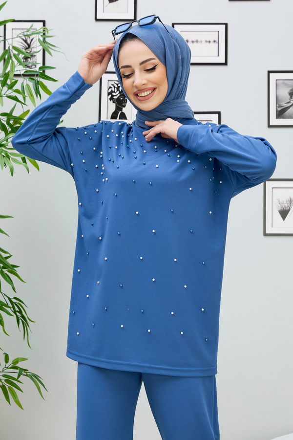 Tunik Pantolon Mavi - 11334