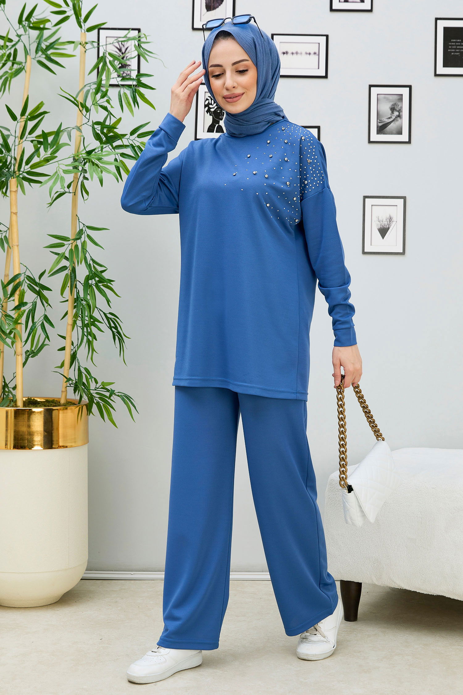 Tunik Pantolon Mavi - 11333 MAVİ