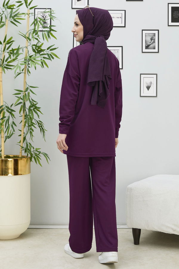 Tunik Pantolon Mor - 11333