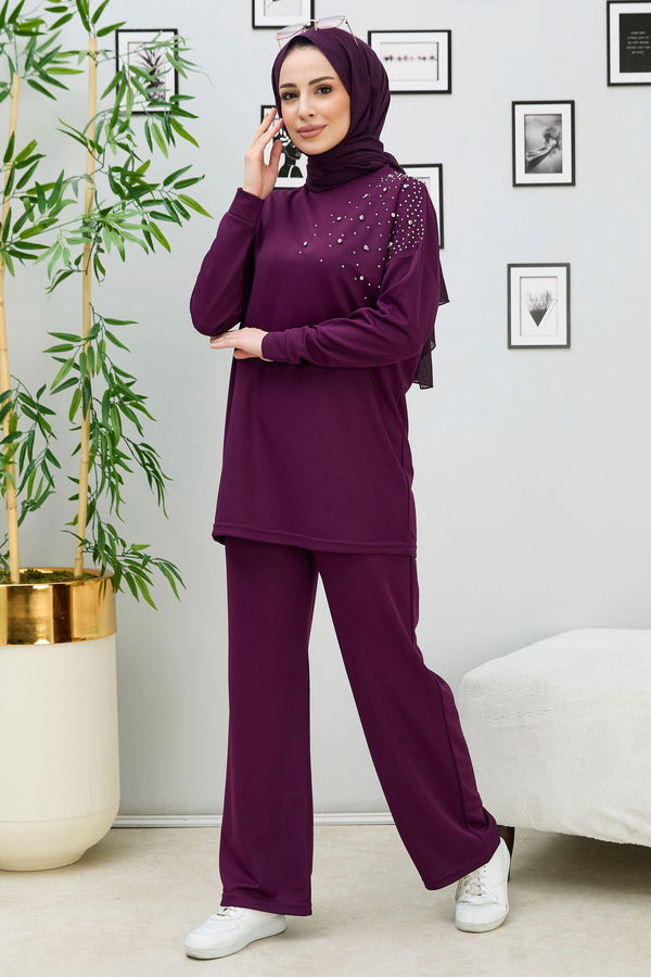 Tunik Pantolon Mor - 11333