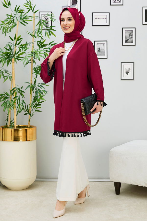 Hırka Bordo - 11353