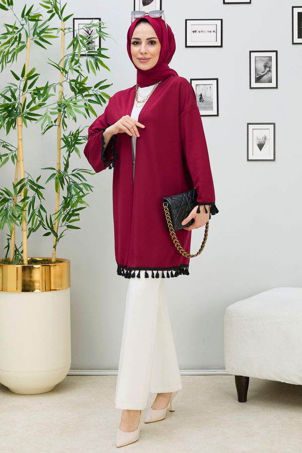 Hırka Bordo - 11353