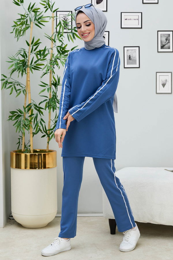 Tunik Pantolon Mavi - 11336