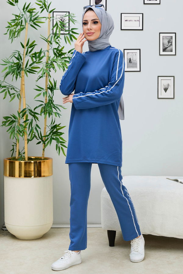 Tunik Pantolon Mavi - 11336