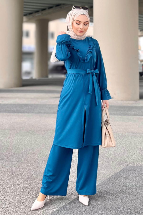 Tunik+Pantolon Mavi - 11328