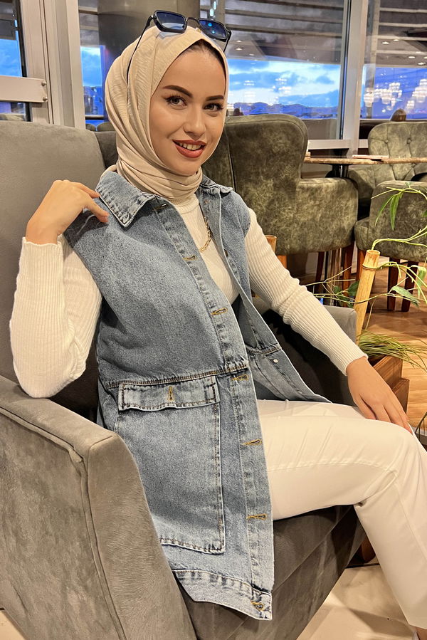 Kot Yelek Mavi - 11093