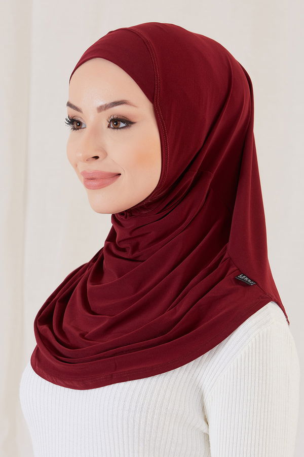 PILELI HIJAB BONE Bordo - 20810 BORDO