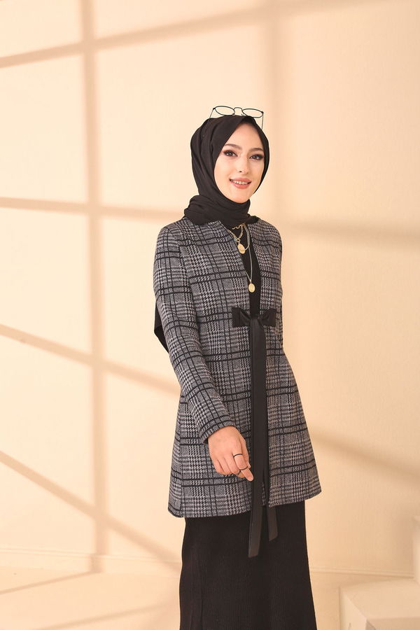 3339 CEKET - Siyah Mürdüm - 46 Gri - 3339 GRİ