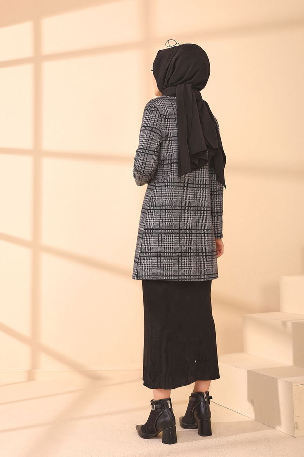 3339 CEKET - Siyah Mürdüm - 46 Gri - 3339 GRİ