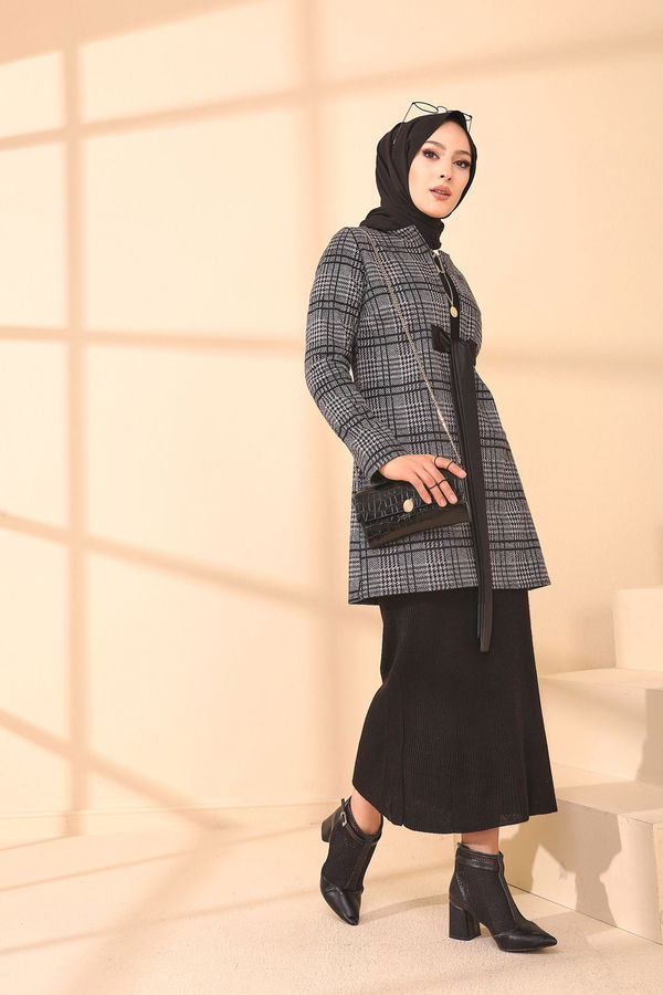 3339 CEKET - Siyah Mürdüm - 46 Gri - 3339 GRİ